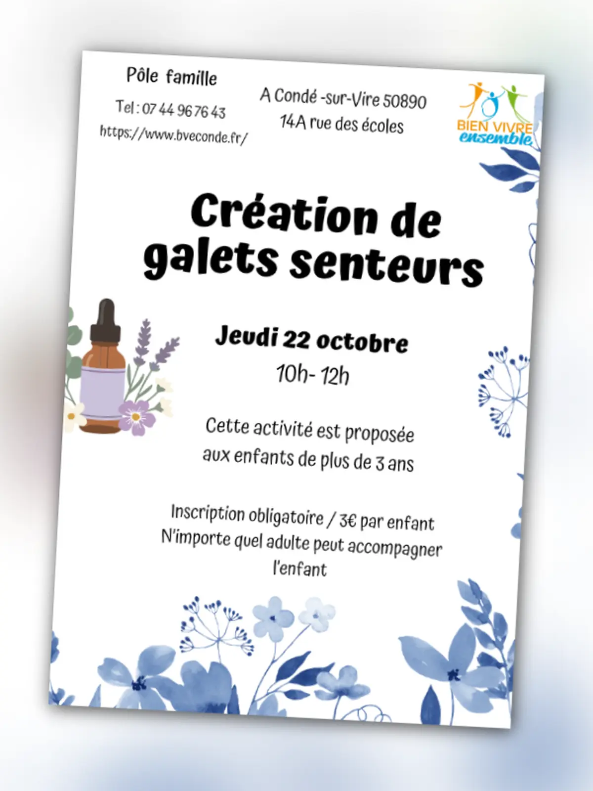 Atelier Création de galets senteurs