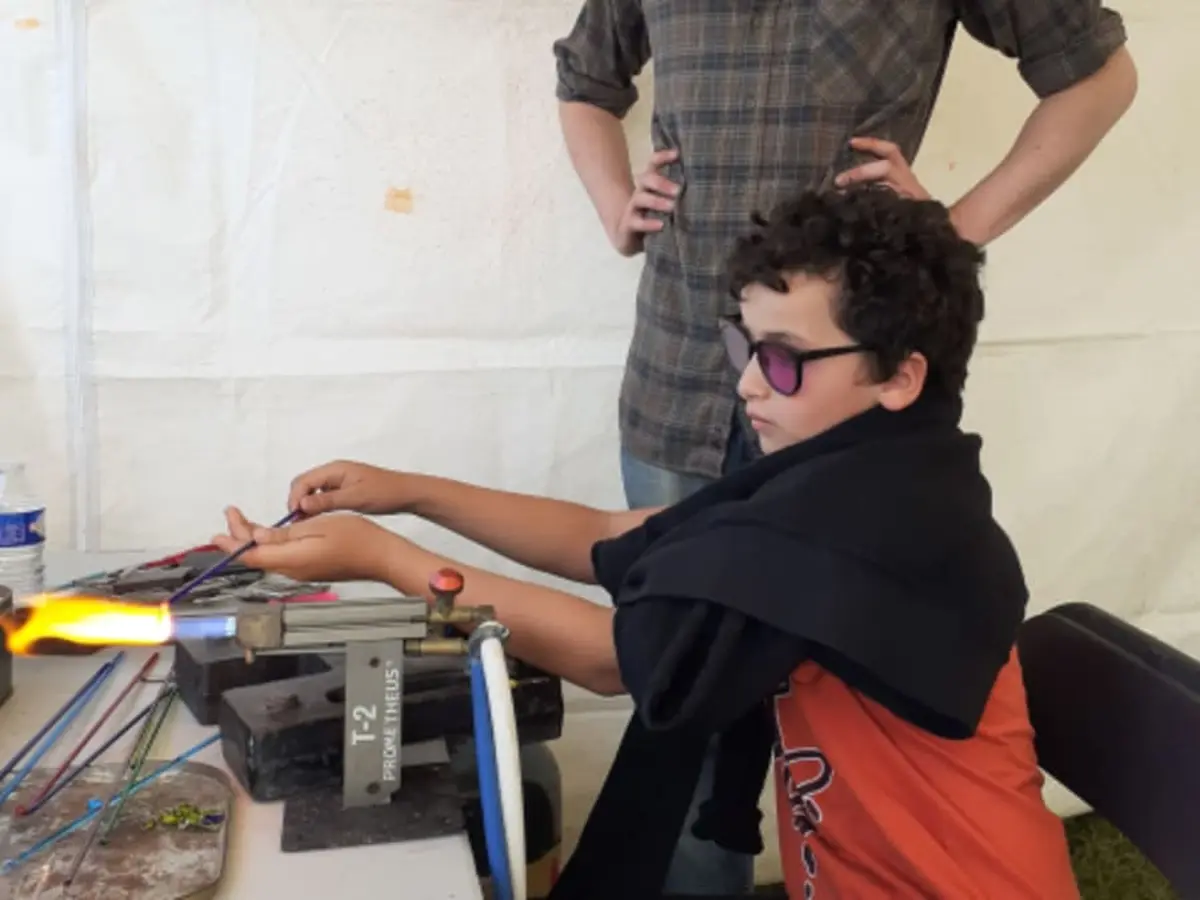 Atelier création de pendentif au chalumeau à Simandre (71)