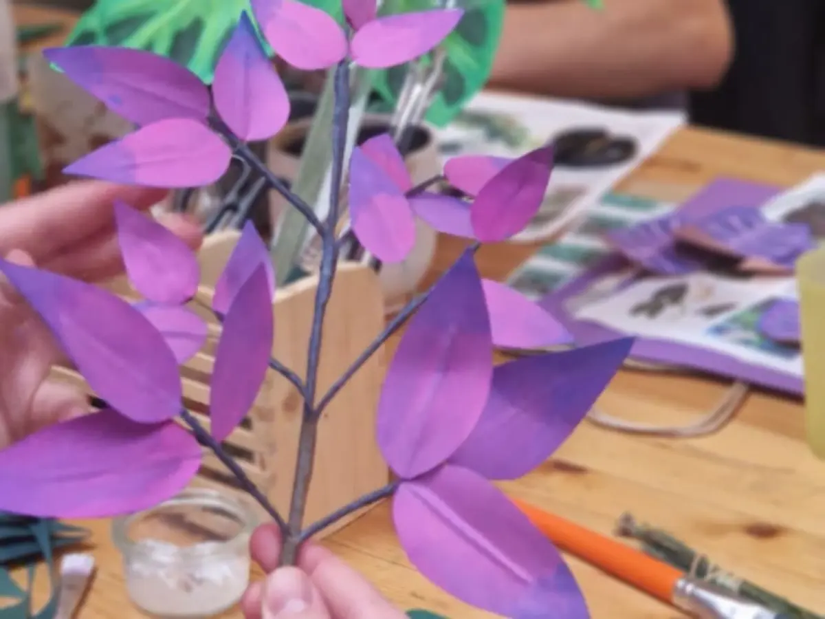 Atelier création de plante en papier à Villeurbanne (69)