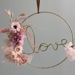 Atelier création de suspension en fleurs séchées à Bourges (18)
