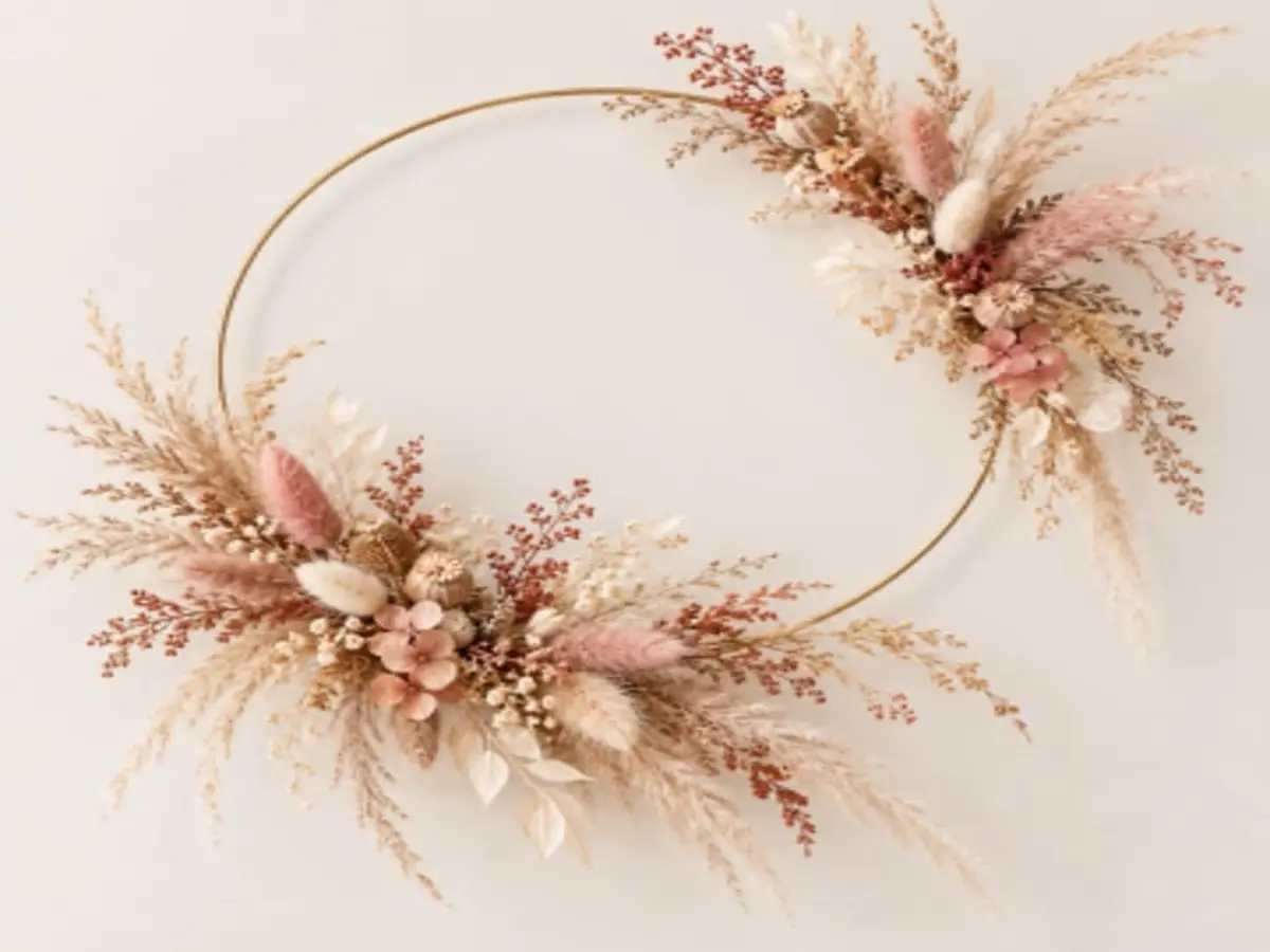 Atelier création de votre couronne en fleurs séchées à Montreuil (93)