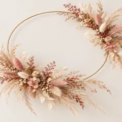 Atelier création de votre couronne en fleurs séchées à Montreuil (93)
