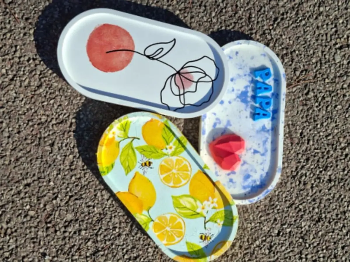 Atelier cr&eacute;ation en jesmonite &agrave; Peymeinade (06)