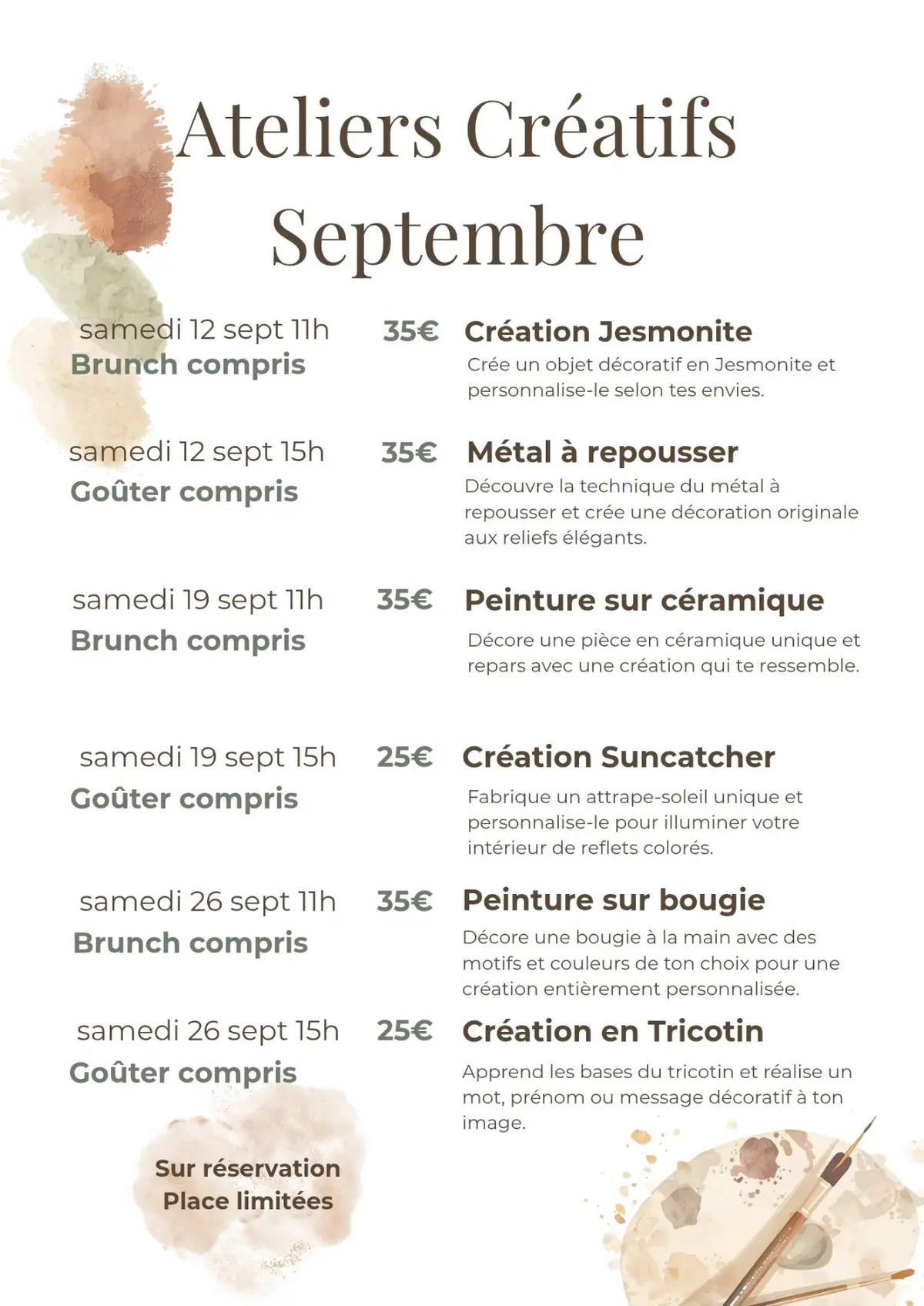 Atelier création en tricotin - Maison Tarte