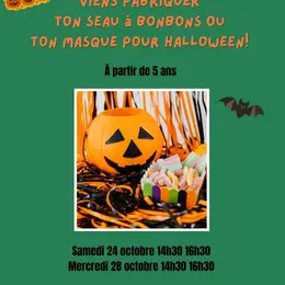 Atelier création sceau et masque d'Halloween - Kompo Concept