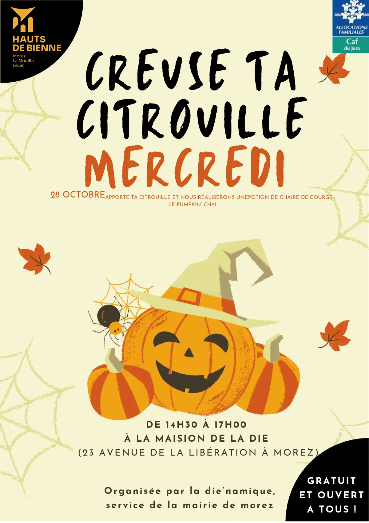 Atelier Creuse ta citrouille !