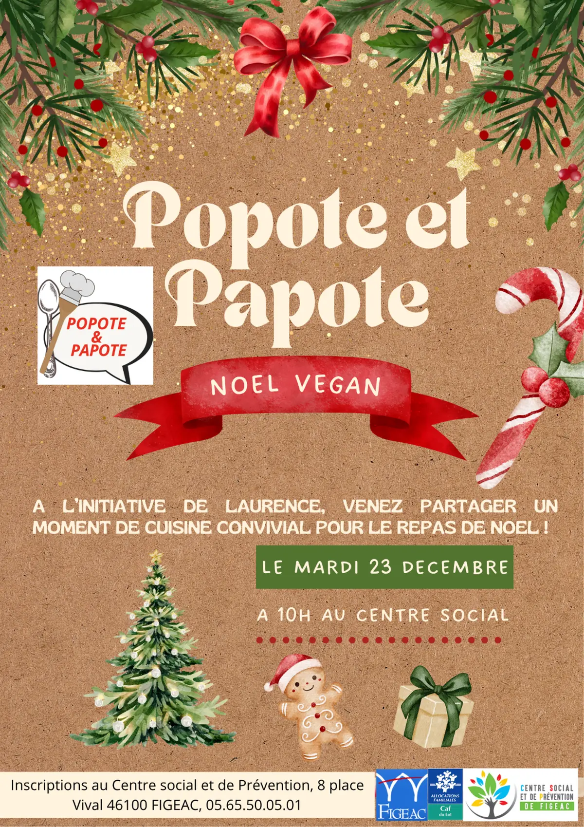 Atelier cuisine à Figeac : Noël 100% vegan