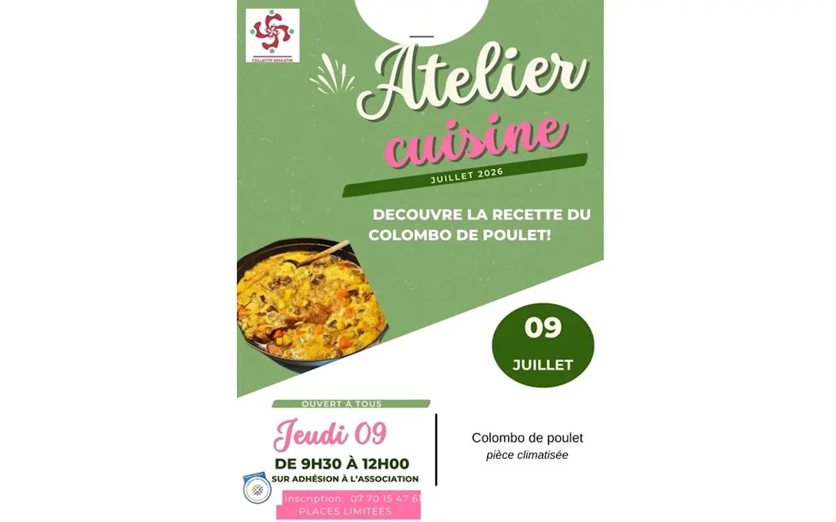 Atelier cuisine : colombo de poulet