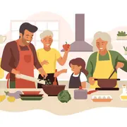 Atelier cuisine & repas partagé en famille, au centre Alexis Peyret