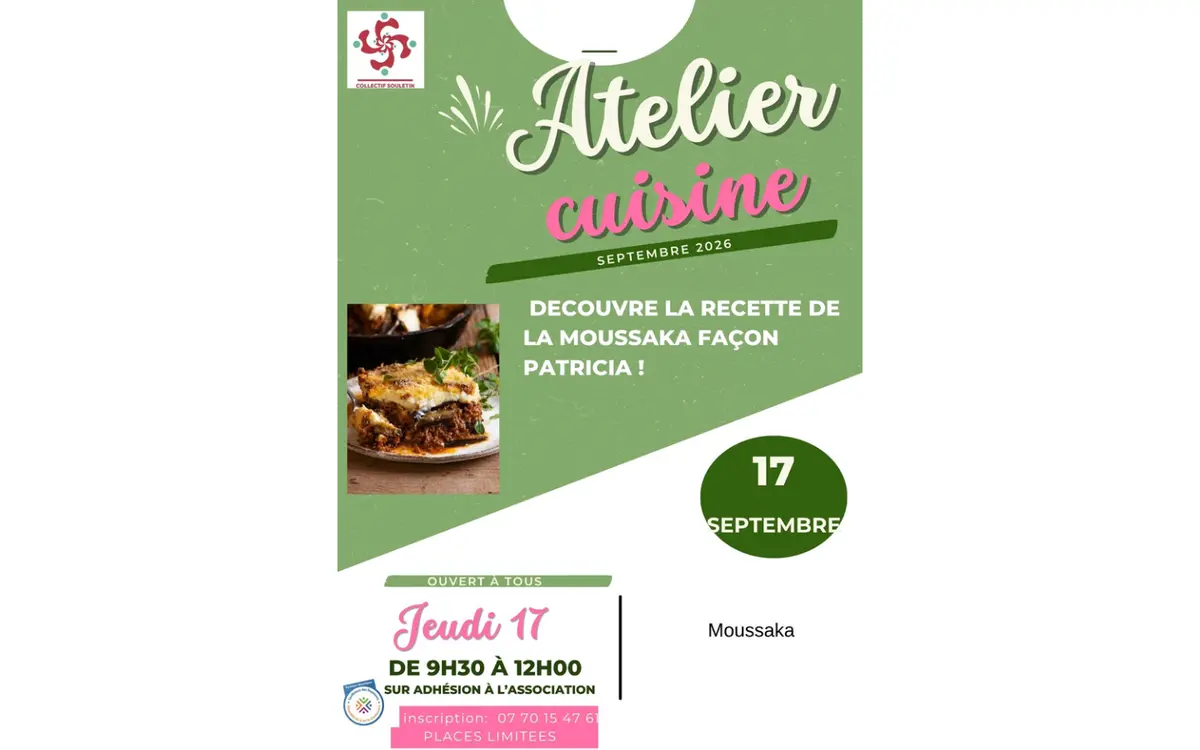 Atelier cuisine : la moussaka