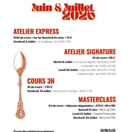 Atelier cuisine Masterclass