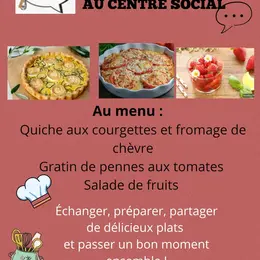 Atelier cuisine Popote et Papote au Centre Social Nicole Paulo