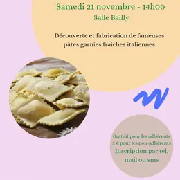 Atelier cuisine - raviolis maison
