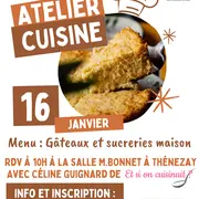 Atelier cuisine - réalisation de gâteaux et de sucreries maison