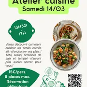 Atelier cuisine spécial substituts de viande