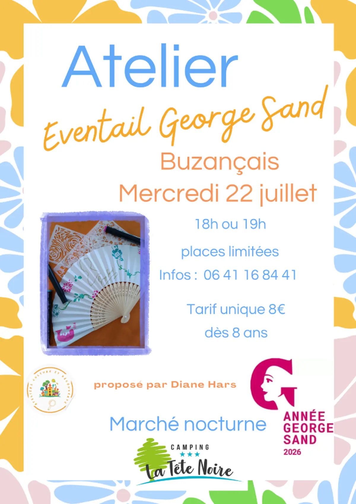 Atelier Culture et Découverte  : Eventail George Sand