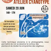 Atelier cyanotype au 3ème Lieu