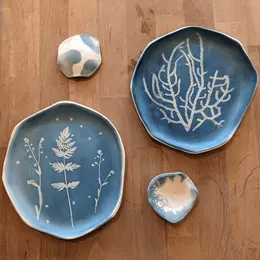 Atelier cyanotypie sur céramique
