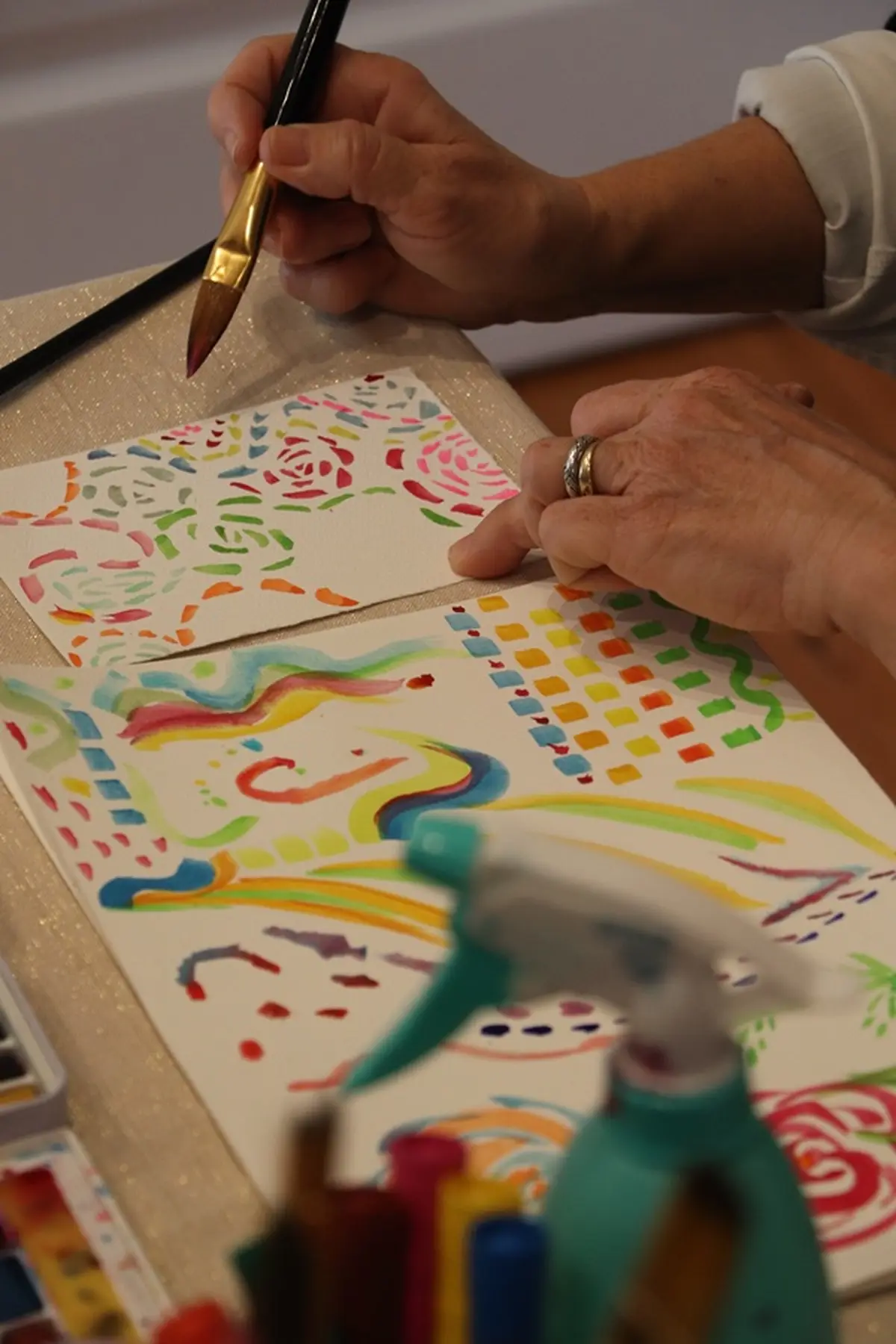 Atelier d'aquarelle intuitive