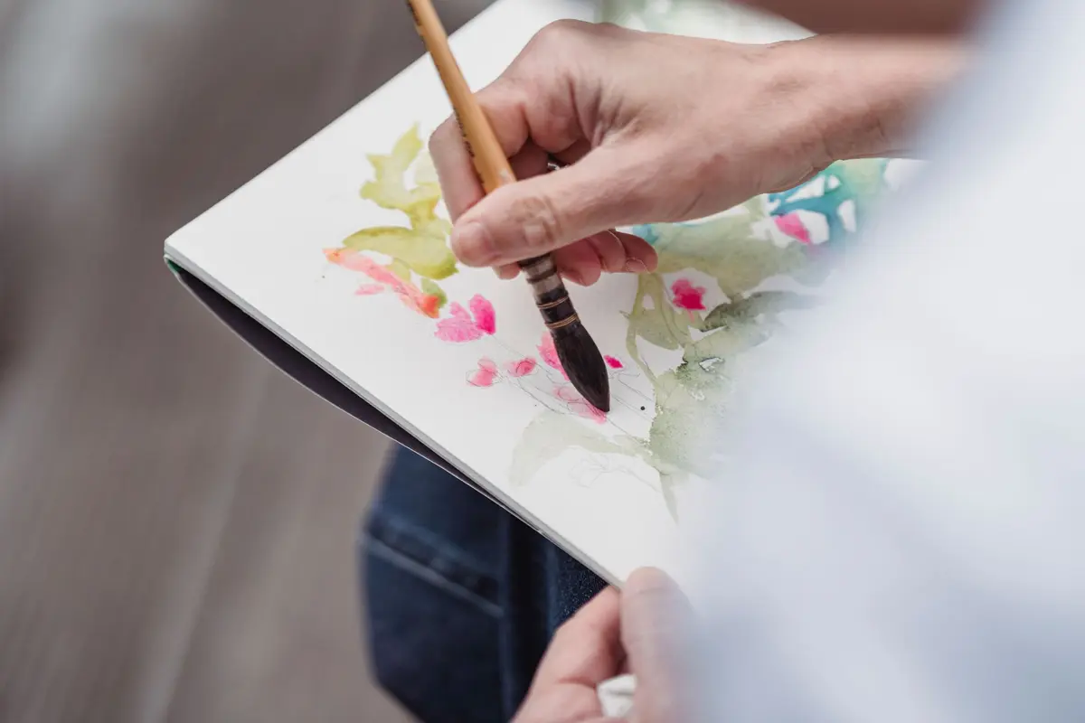 Atelier d'aquarelle par Isabelle Beccia