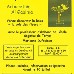 Atelier d'art floral japonais à l'arboretum Al Gaulhia