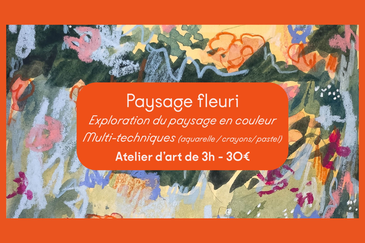 Atelier d'art | Paysage fleuri