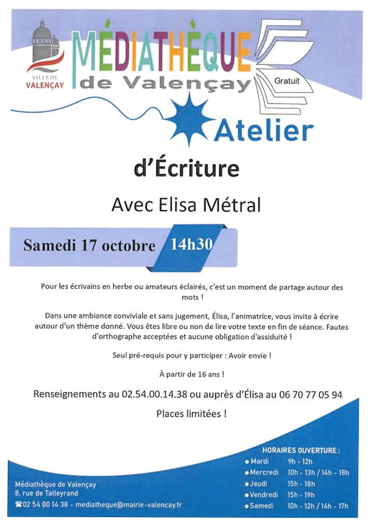 Atelier d'écriture