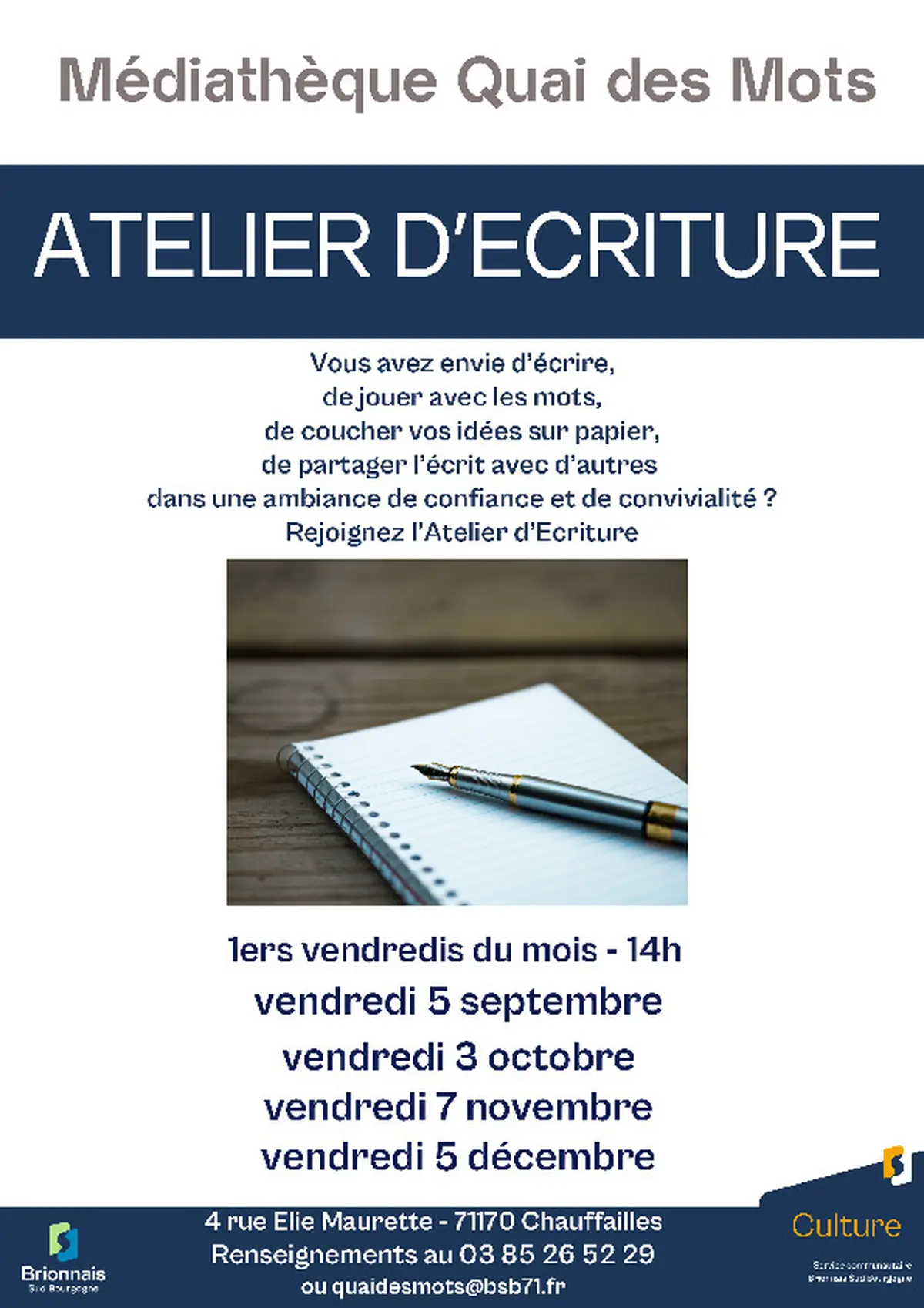 Atelier d'écriture