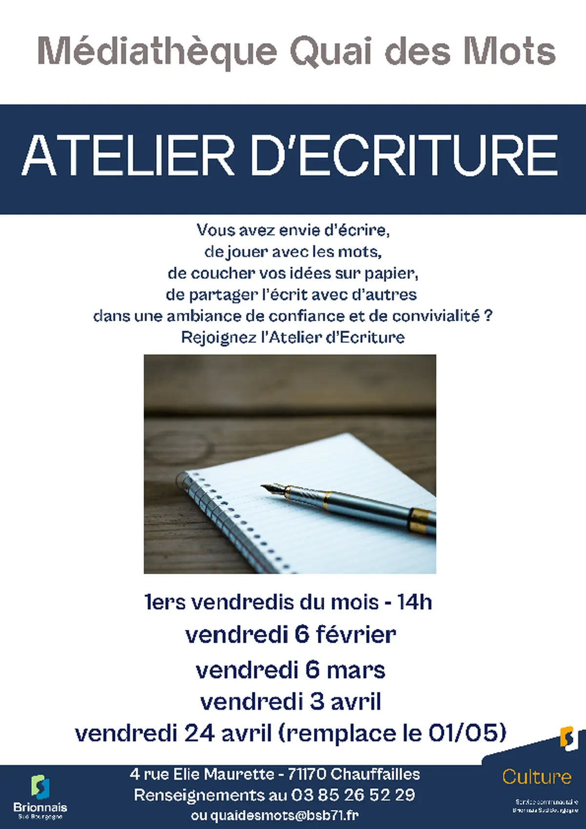 Atelier d'écriture