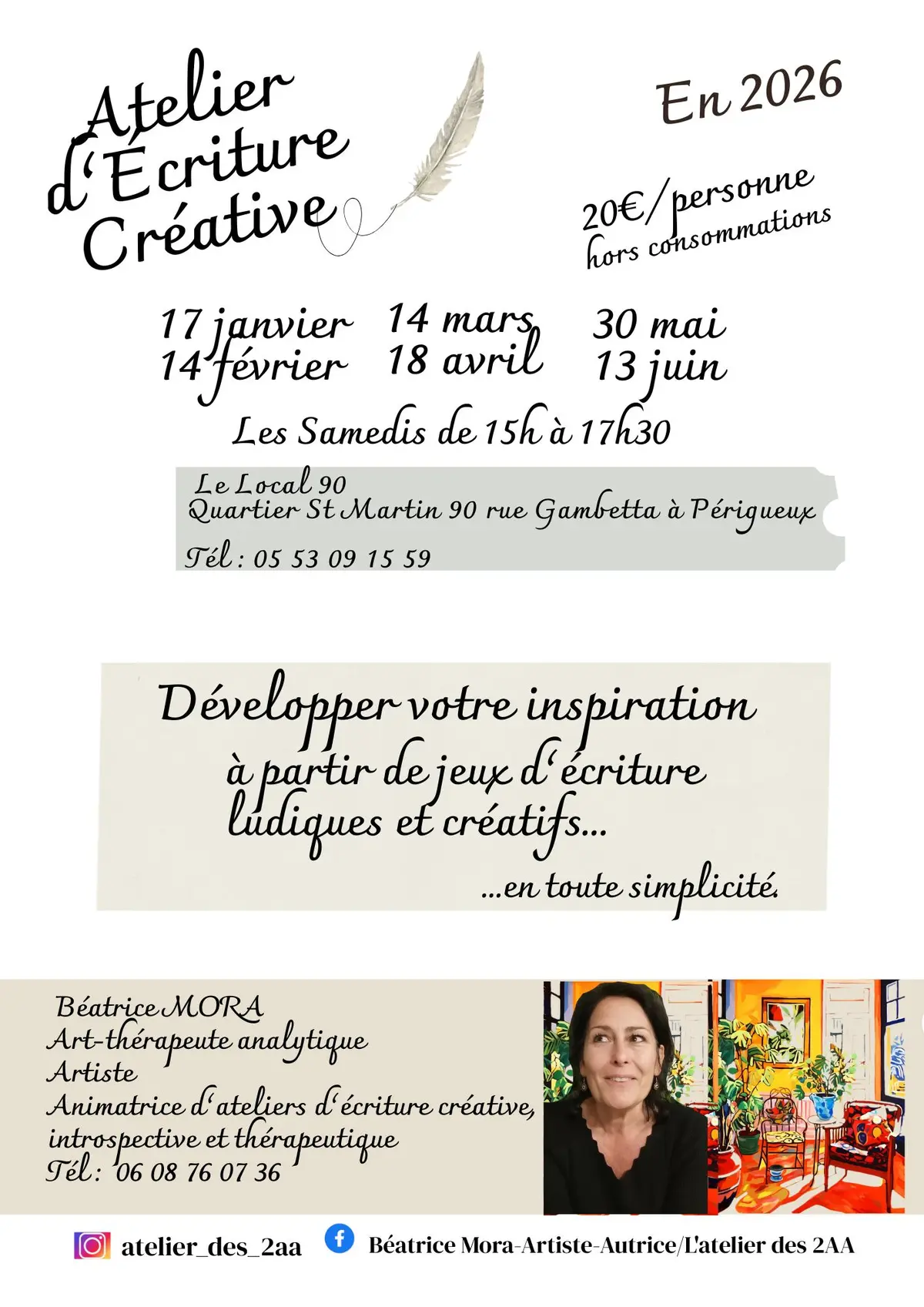 Atelier d'écriture créative - Local 90
