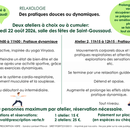 Atelier d'été : relaxologie