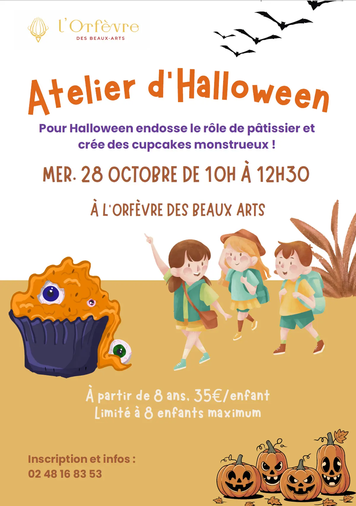 Atelier d'Halloween à l'Orfèvre des Beaux-Arts