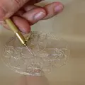 Atelier d'initation à la broderie de Lunéville à Villandry (37)