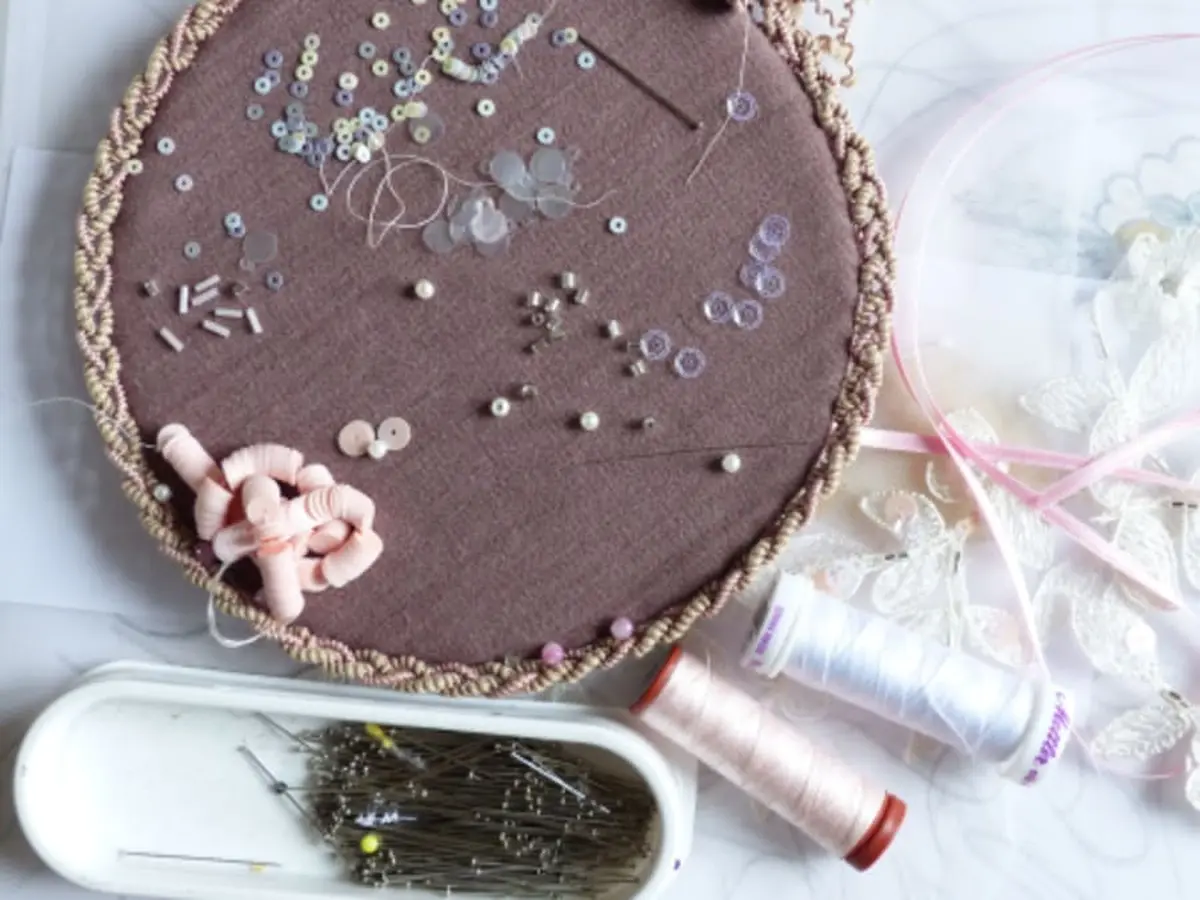 Atelier d'initation à la broderie perlée à Villandry (37)