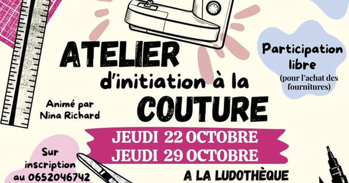 Atelier d'initiation à la couture