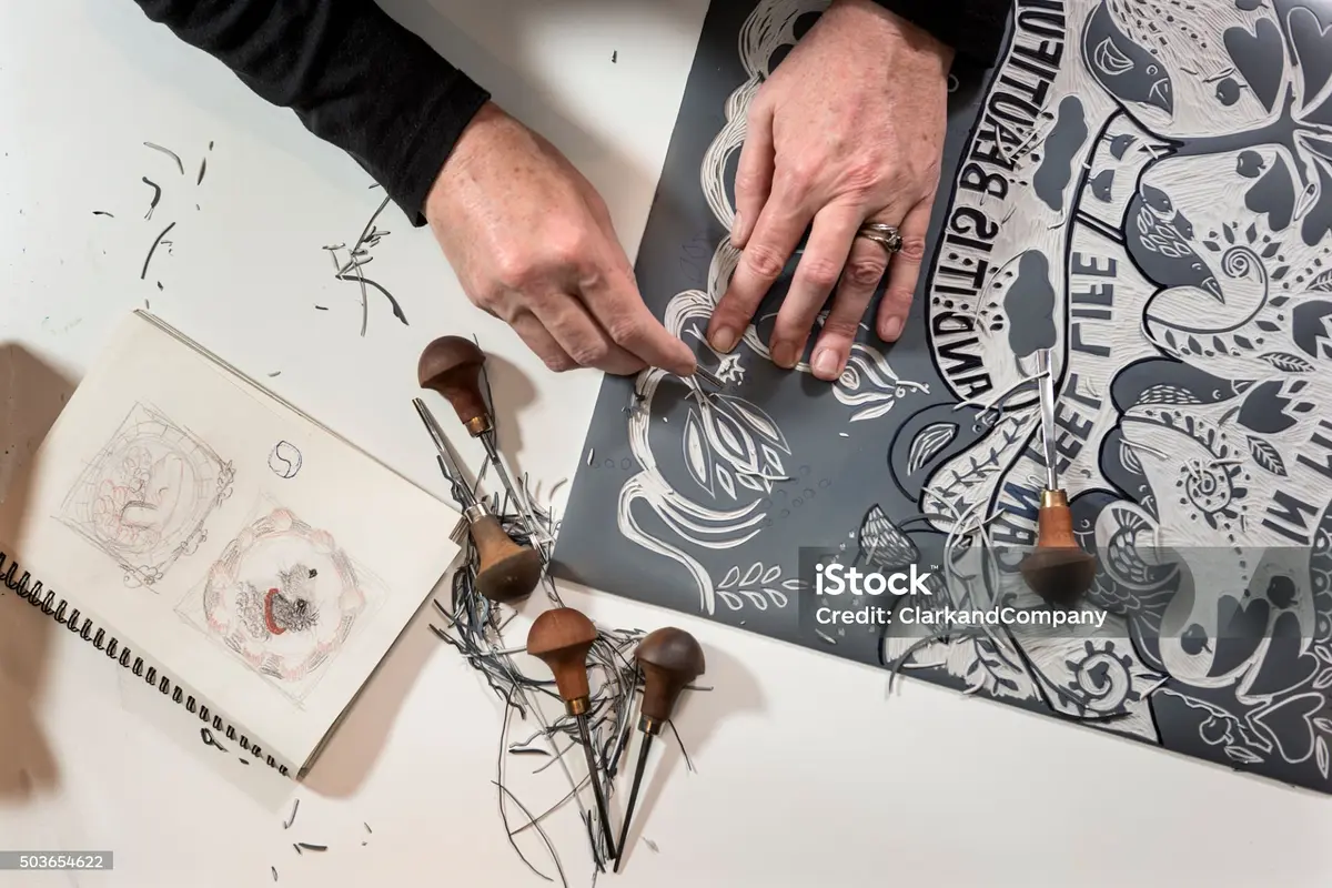 Atelier d'initiation à la LINOGRAVURE