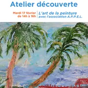Atelier d’initiation à la peinture avec l’association A.P.P.E.L