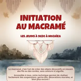 Atelier D’initiation Au Macramé