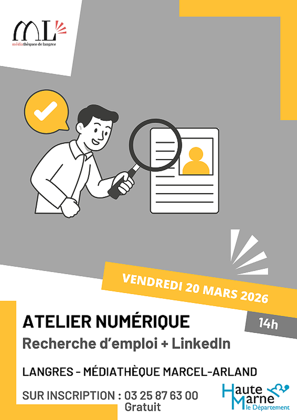 Atelier d'initiation au numérique - Créer un CV