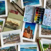 Atelier d'initiation création d'un carnet de voyage à Paris 17e