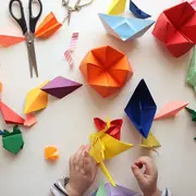 Atelier d'origami sur toile