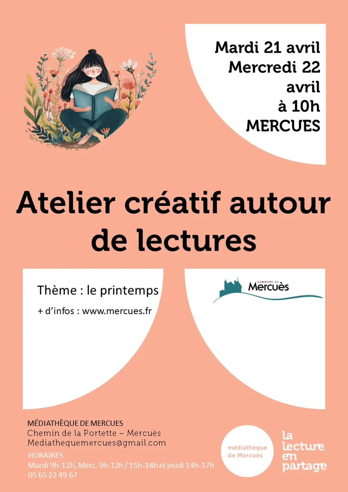 Atelier de créatif autour de lectures