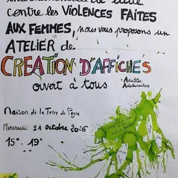 Atelier De Création D'Affiches Contre Les Violences Faites Aux Femmes