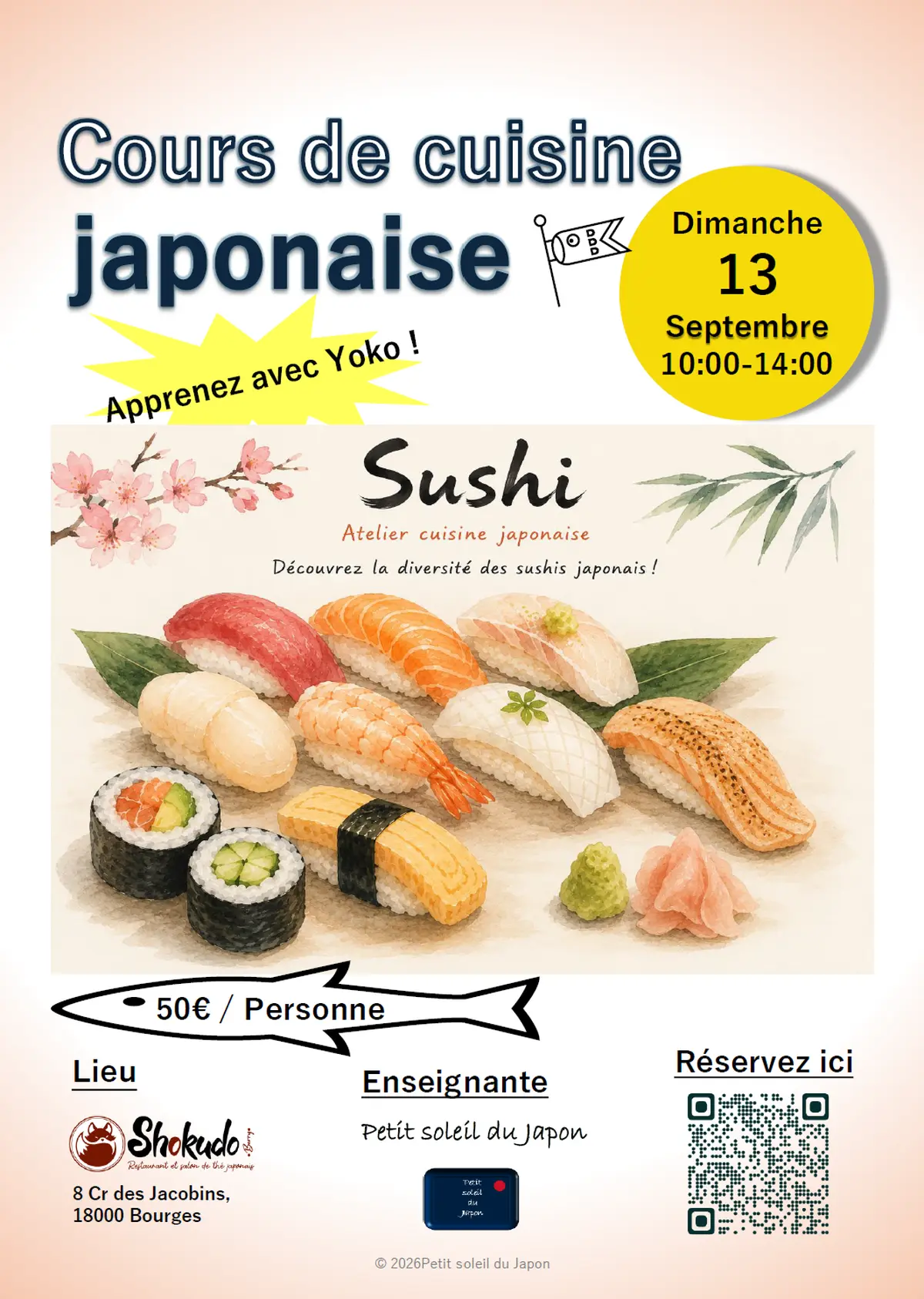 Atelier de cuisine japonaise – SUSHIS