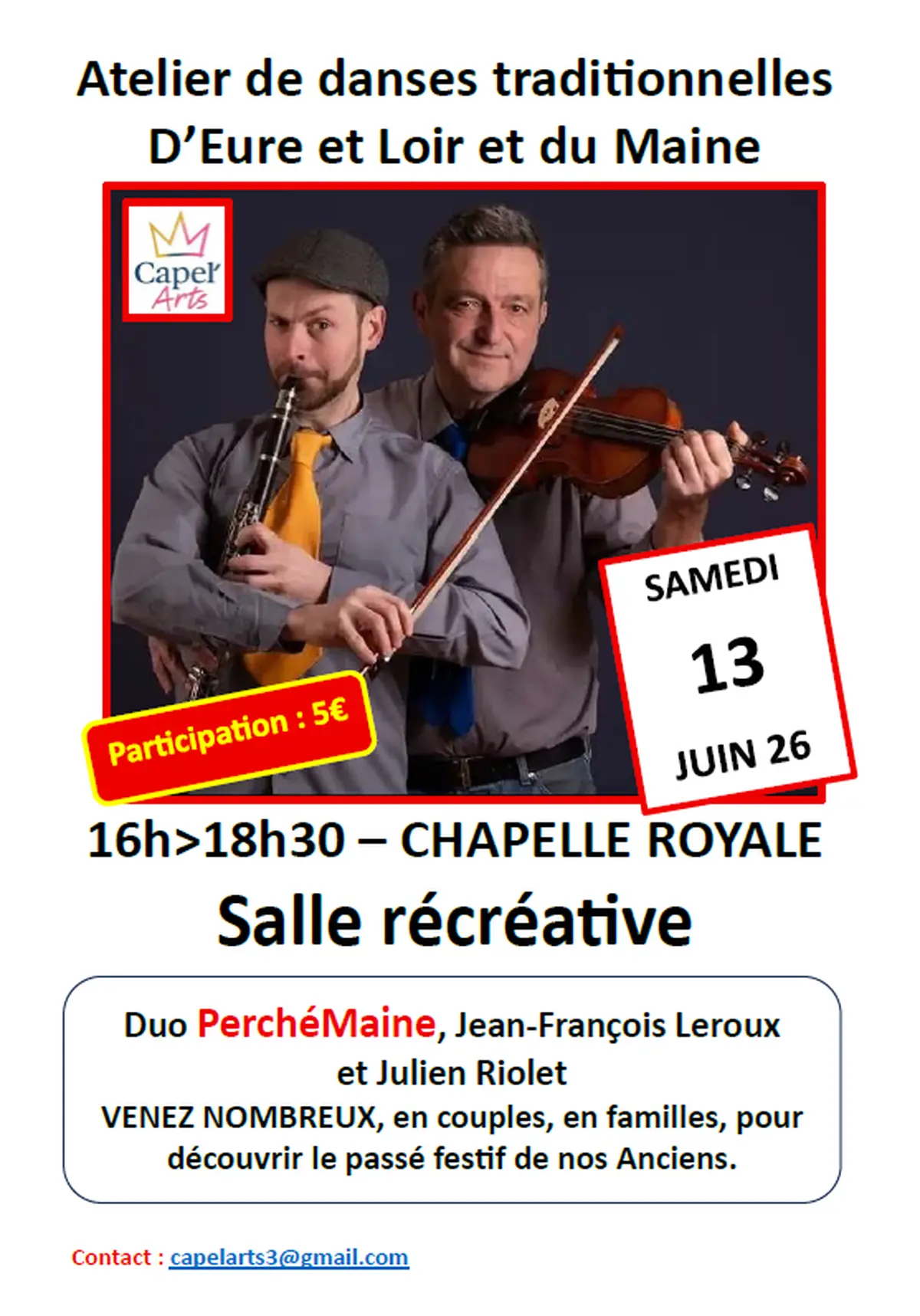 Atelier de danses traditionnelles d'Eure & Loir et du Maine