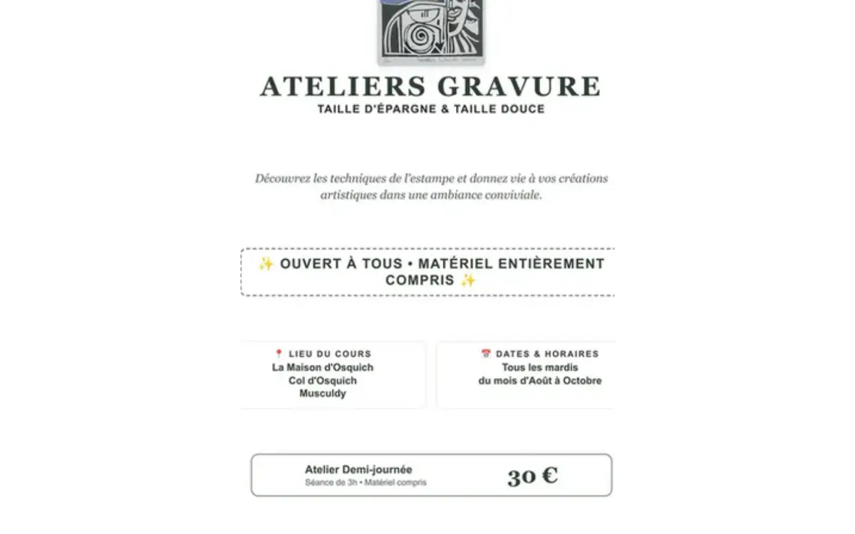 Atelier de gravure