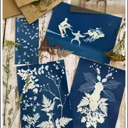 Atelier de la science Becquerel en vacances!, atelier cyanotype