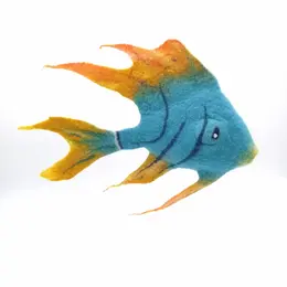 Atelier de laine feutrée : poisson tropical