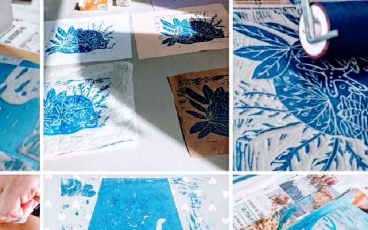 Atelier de linogravure samedi 12 septembre à 14 h 15, Paris 20
