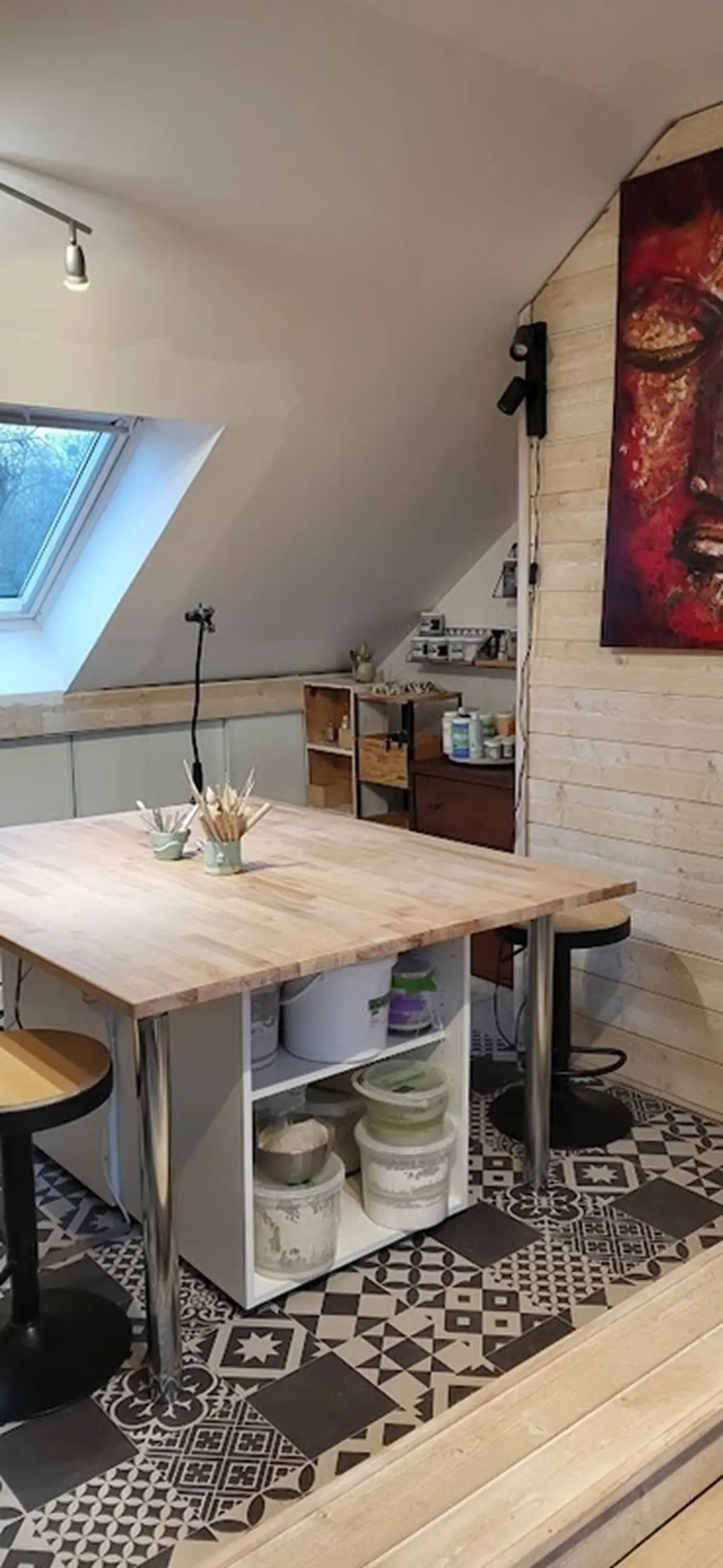 Atelier de modelage de poterie